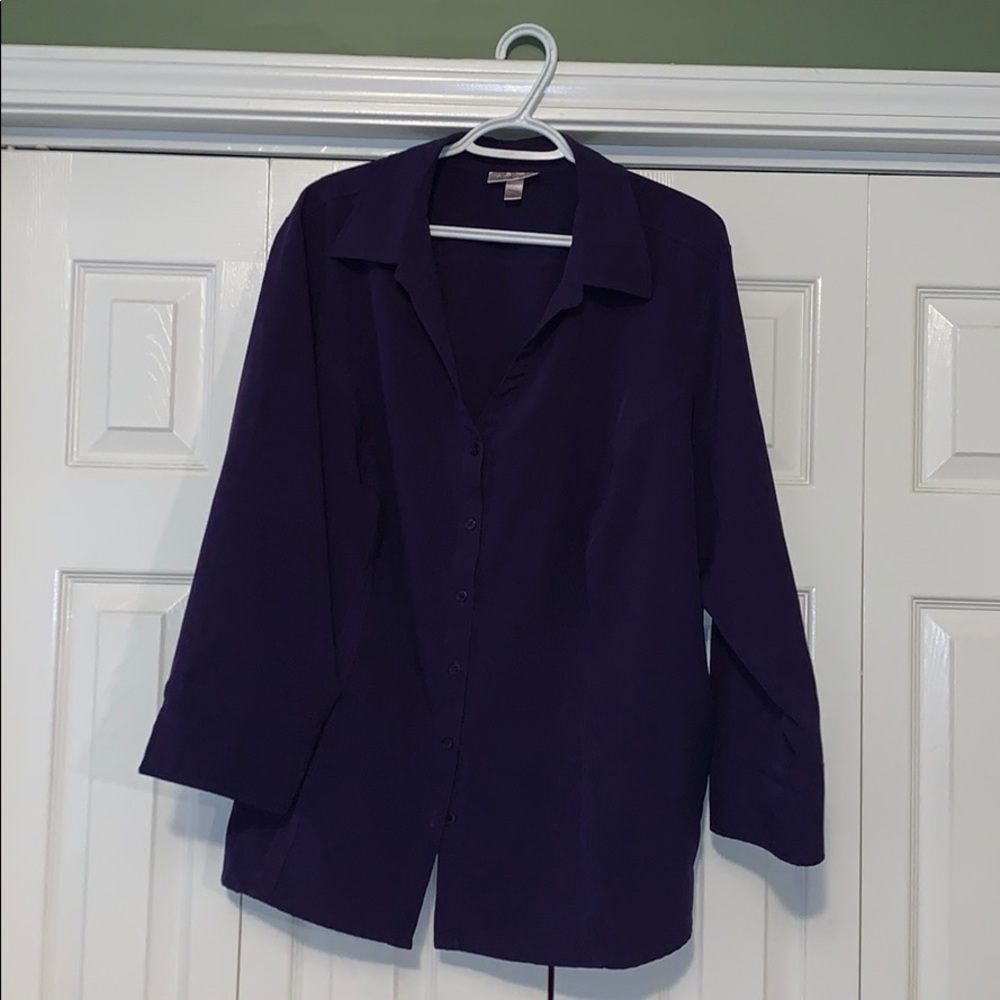 Button up front dress shirt